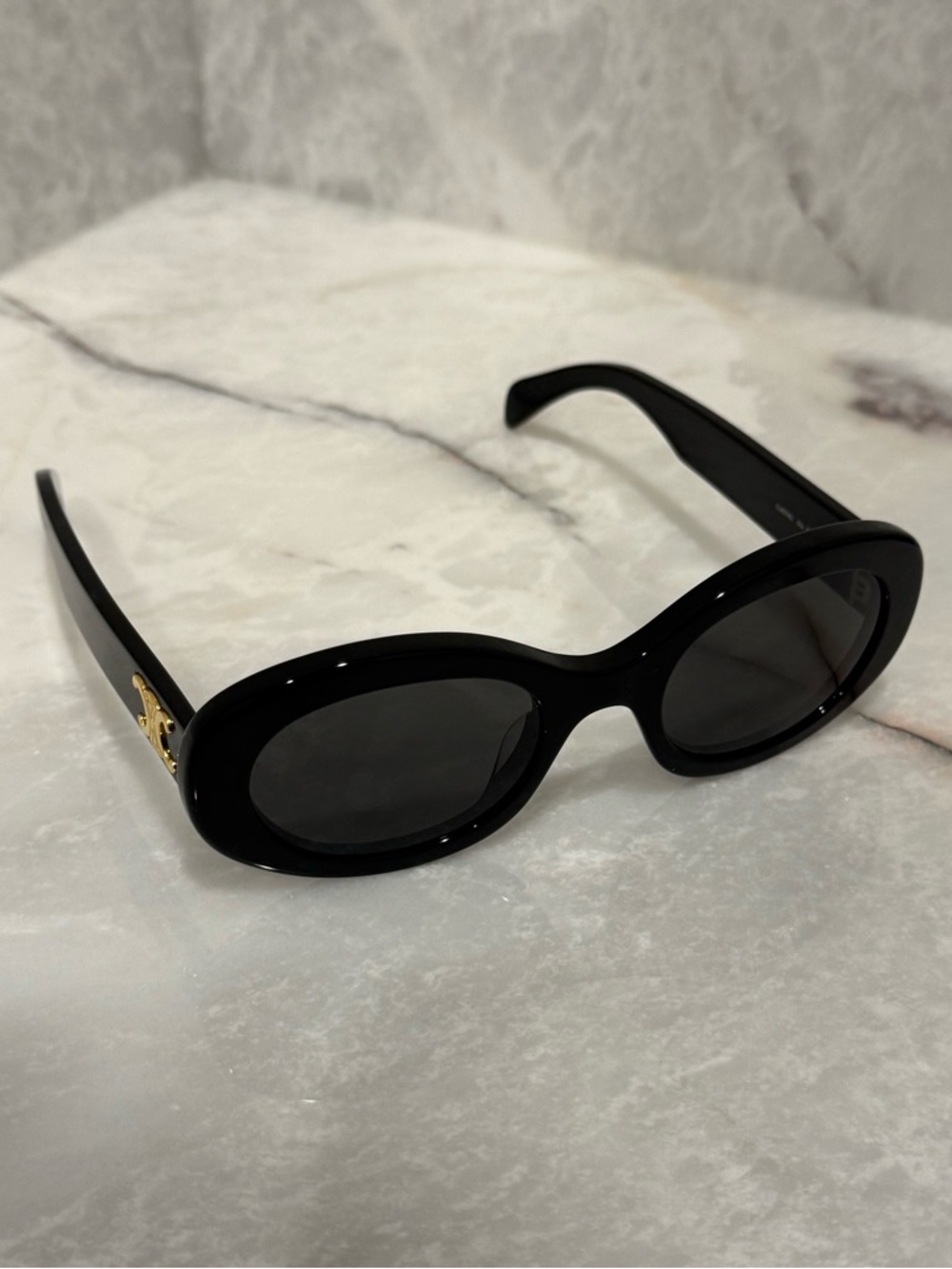 CELINE Triomphe Oval Sunglasses - Picture 8 of 11